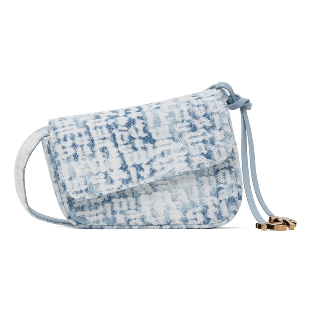 Palm angels mini crash monogram crossbody bag